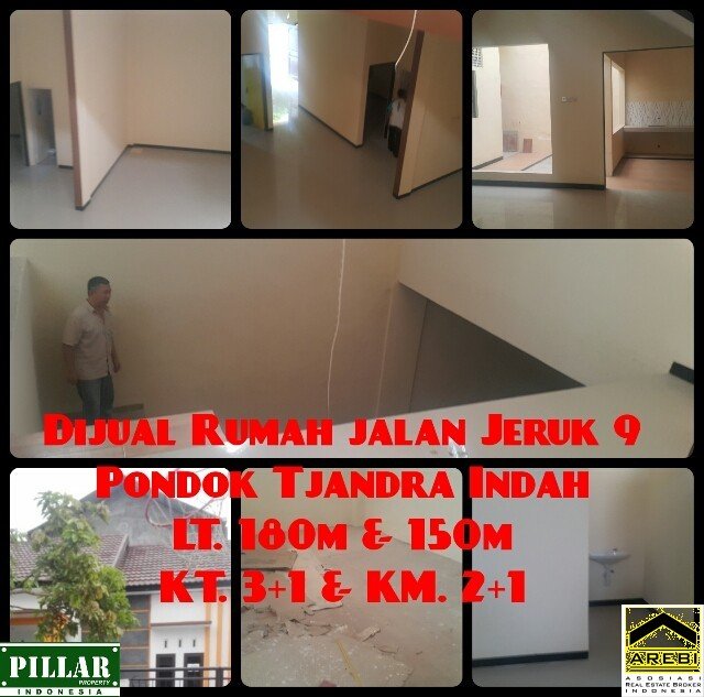 Dijual rumah pondok tjandra indah/jalan jeruk  Pillar 